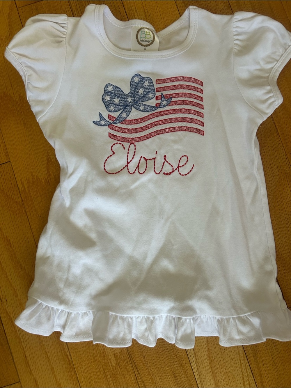 Girls flag shirt